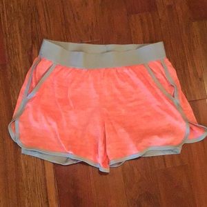 orange athletic shorts